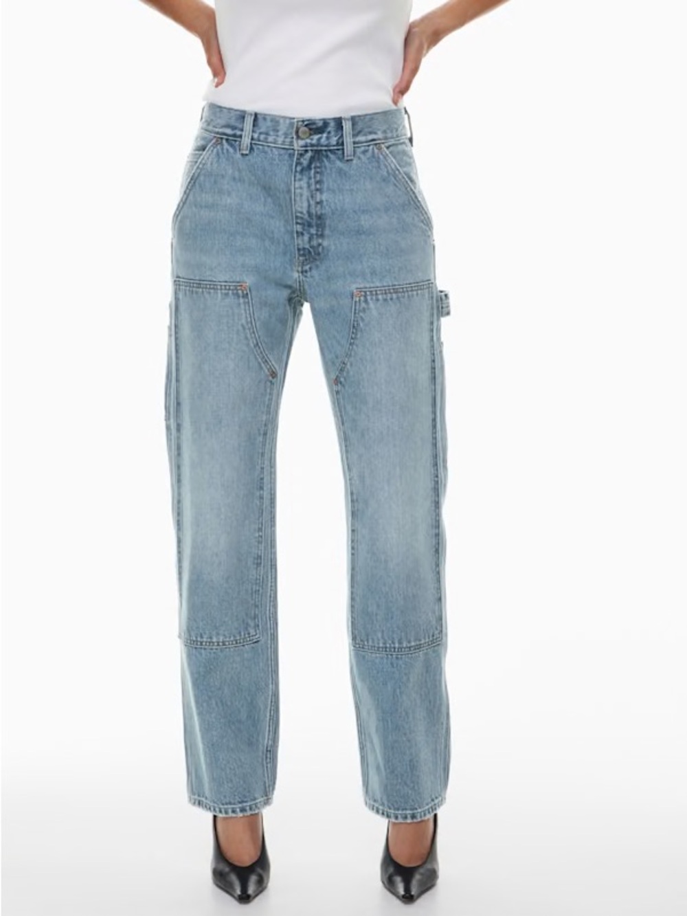 Aritzia Denim Forum The Carpenter Lo-Rise Loose Jean - 7 Yrs Bleu Taboo, Size 28